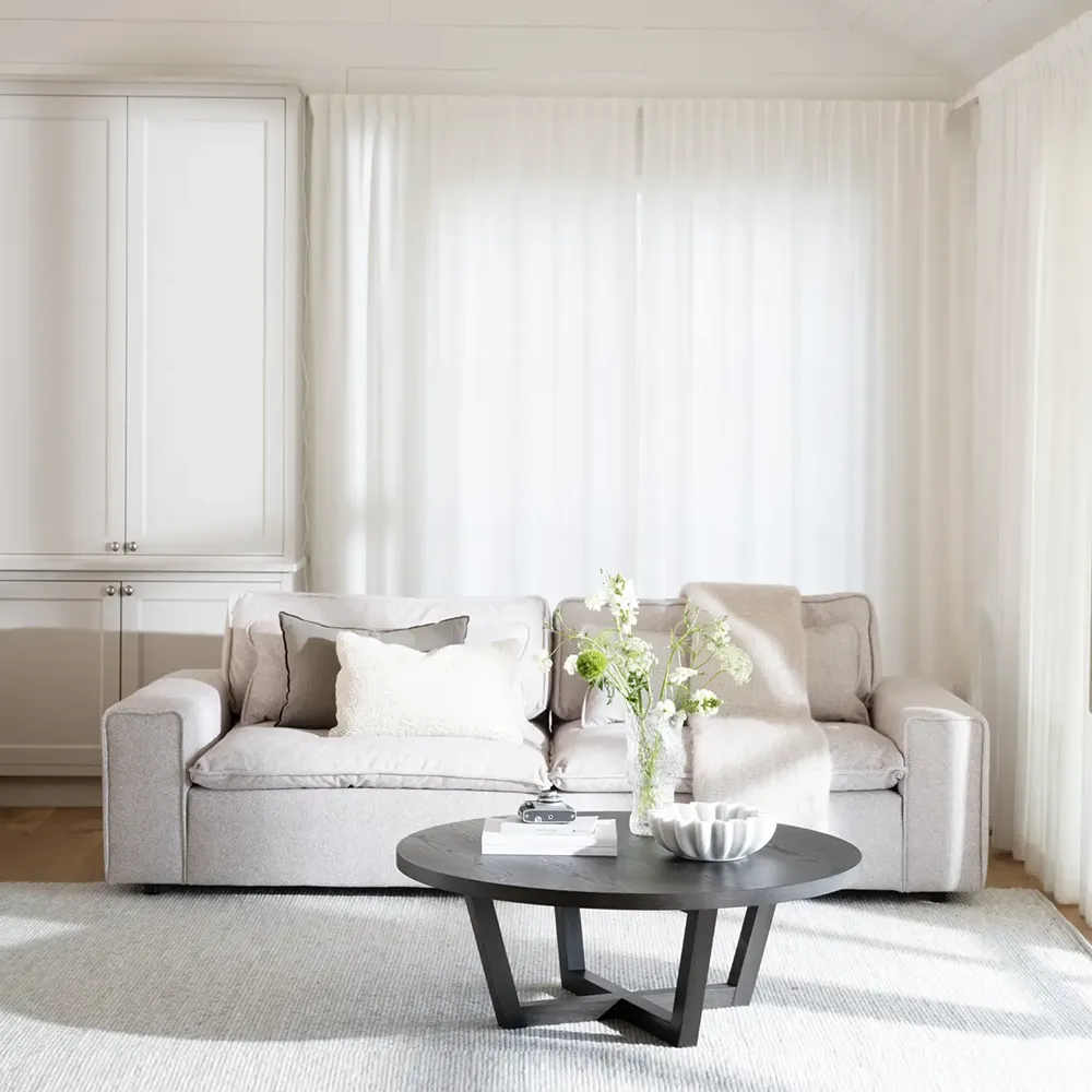 Rawlins Sofa 3-Sitzer Maxi Stoff Bobby beige