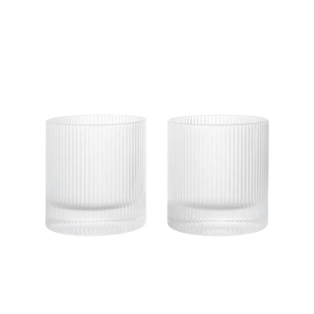 Ripple Tumbler Glas 2er-Pack Klar