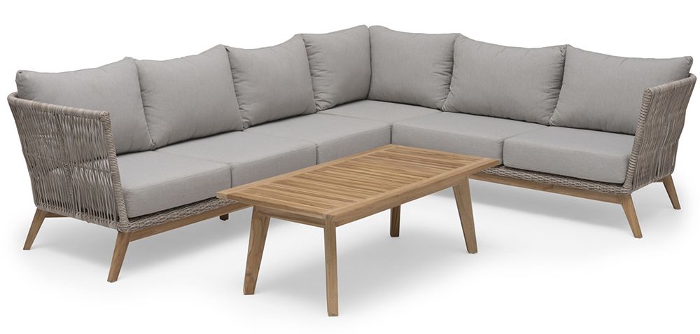 Himmelsnäs Ecksofa Teak/Beige