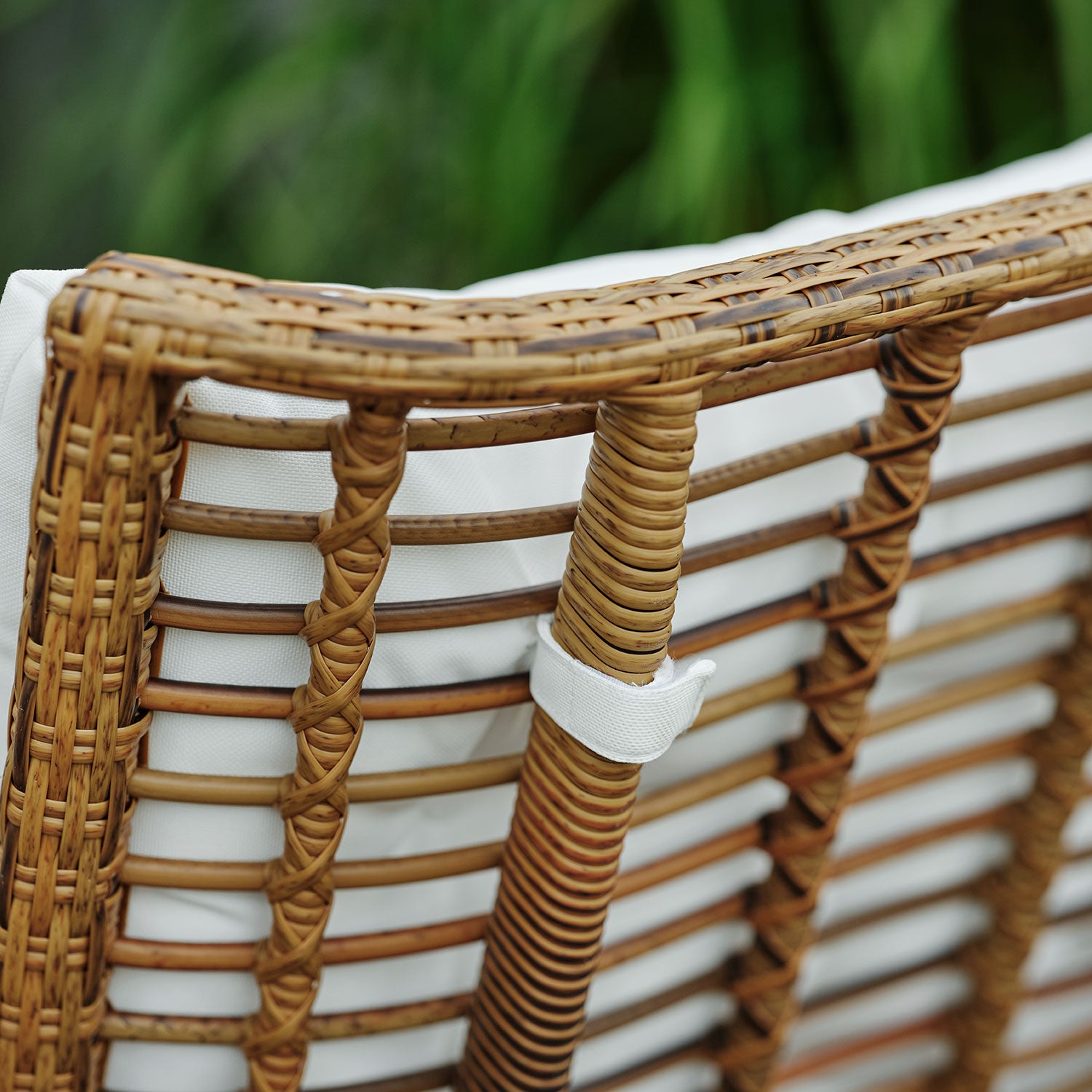 Covelo Lounge-Sessel natur/weiß