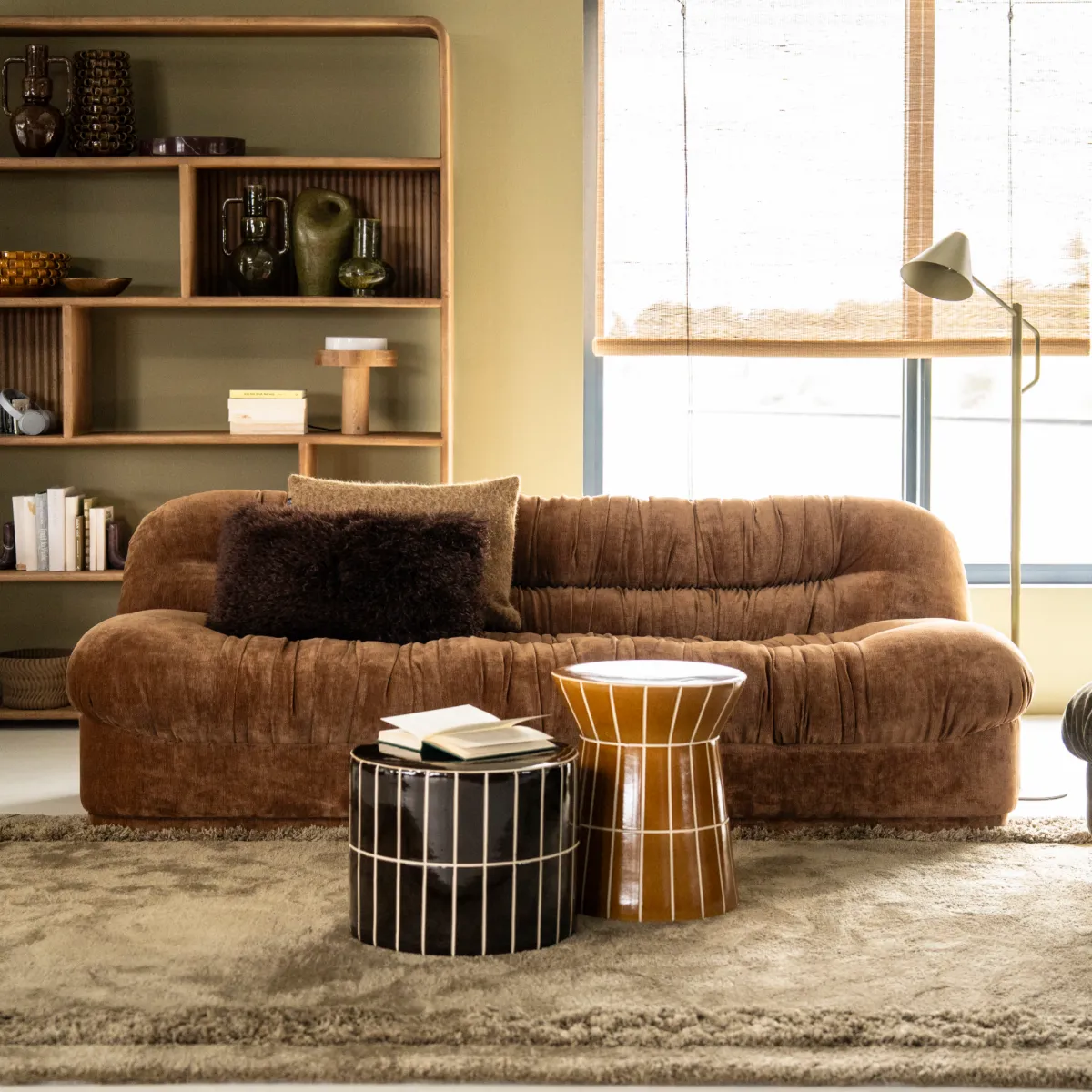 Sofa Nook - mustard 218x96x72 cm
