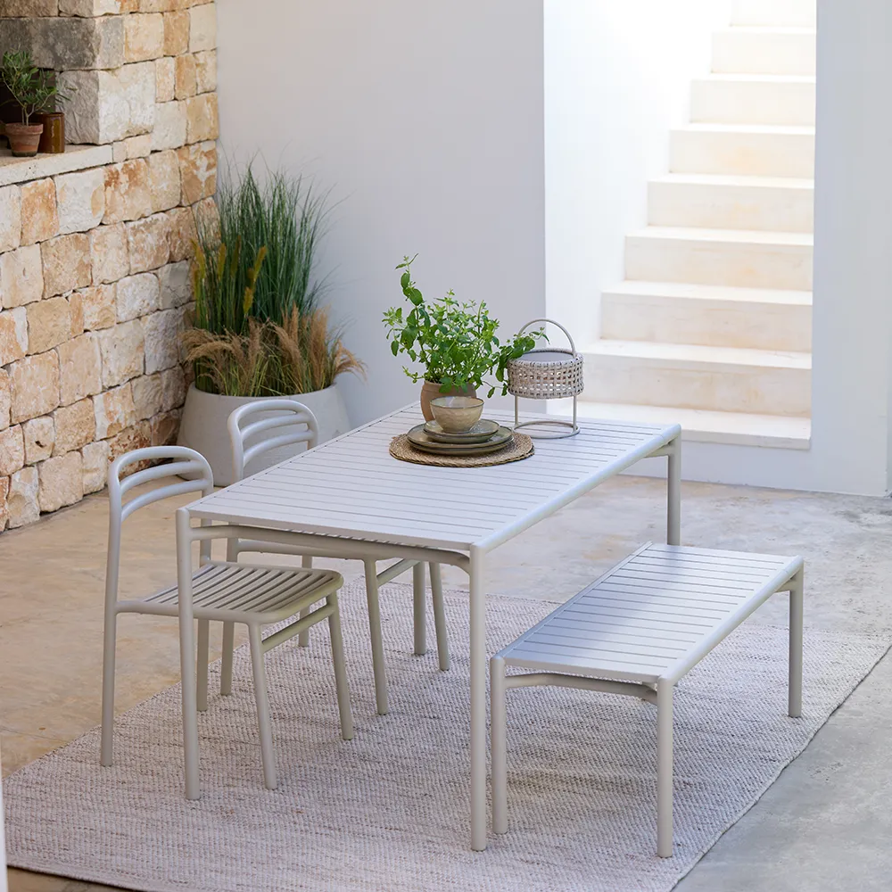 Bliss couchtisch/bank Sand, aluminium