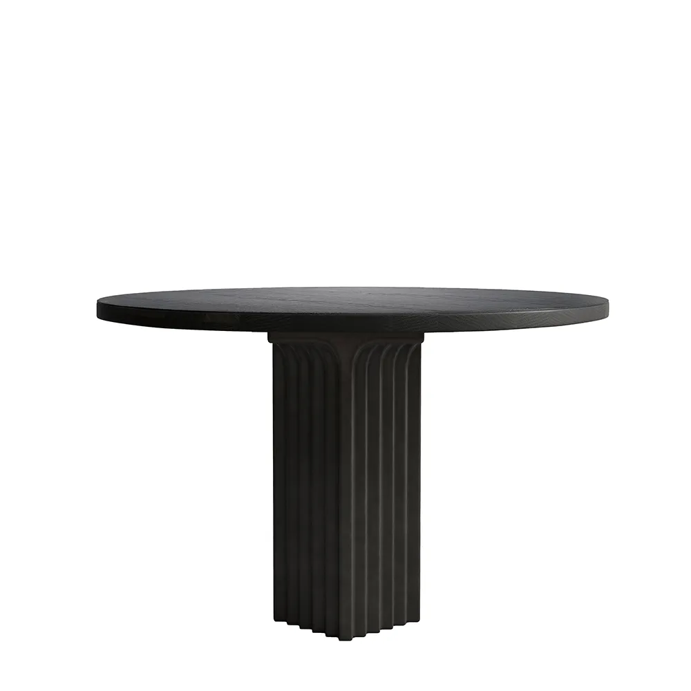 Arc Esstisch, Ø120 - Kaffeebraune Eiche