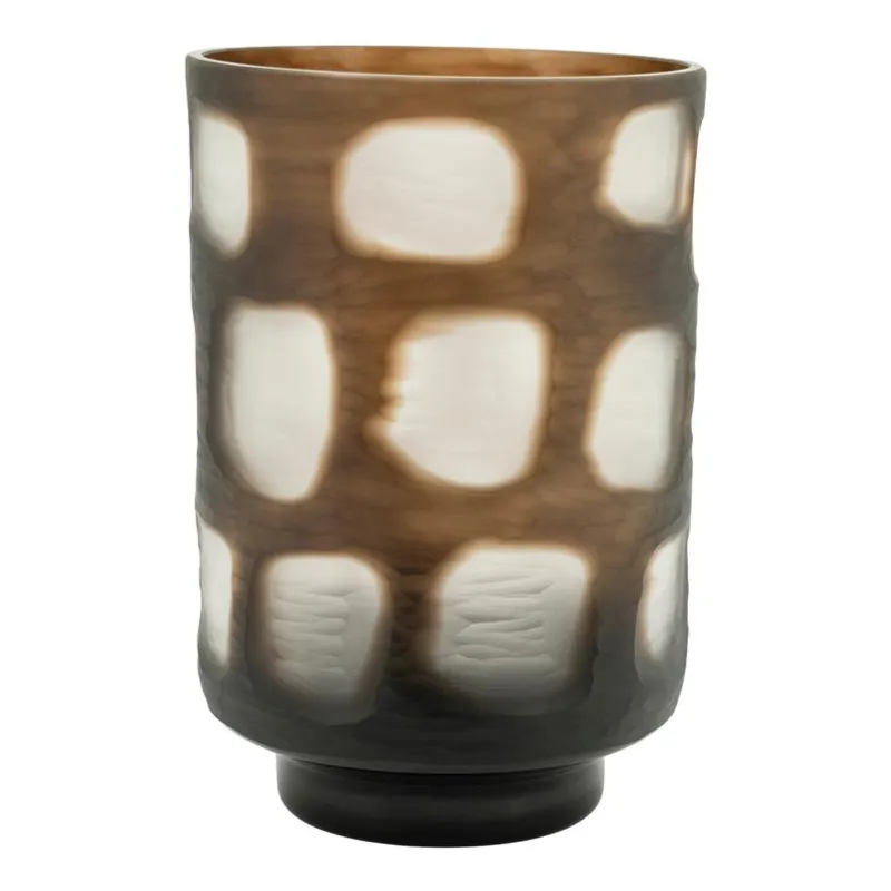 Koba large 17,5x17,5x26 cm Glas Braun
