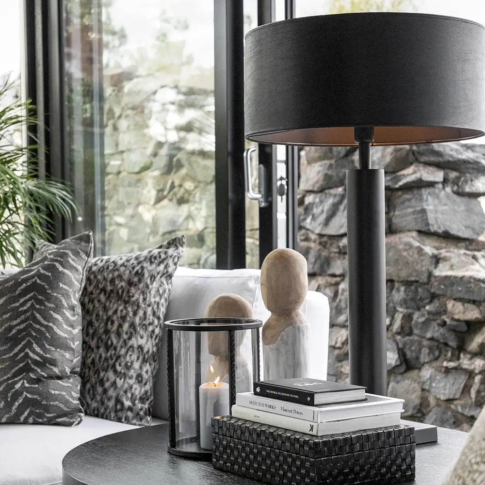 Tischleuchte Milan Schwarz