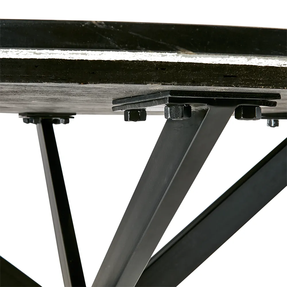  MILAN Tisch schwarz Ø120 cm