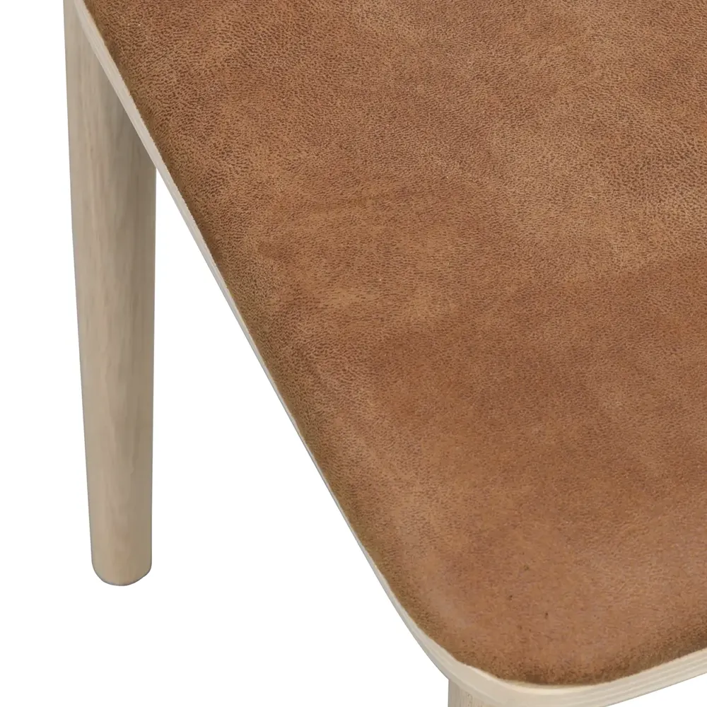 Wolcott Esszimmerstuhl Eiche weiß pigmentiert/braun