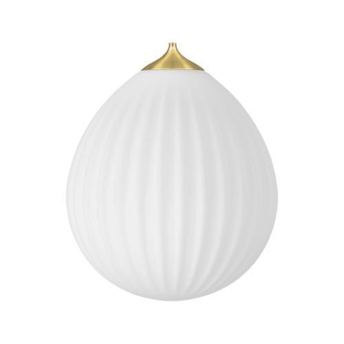 Around the World Lampenschirm Ø35 cm White/Brushed Bras