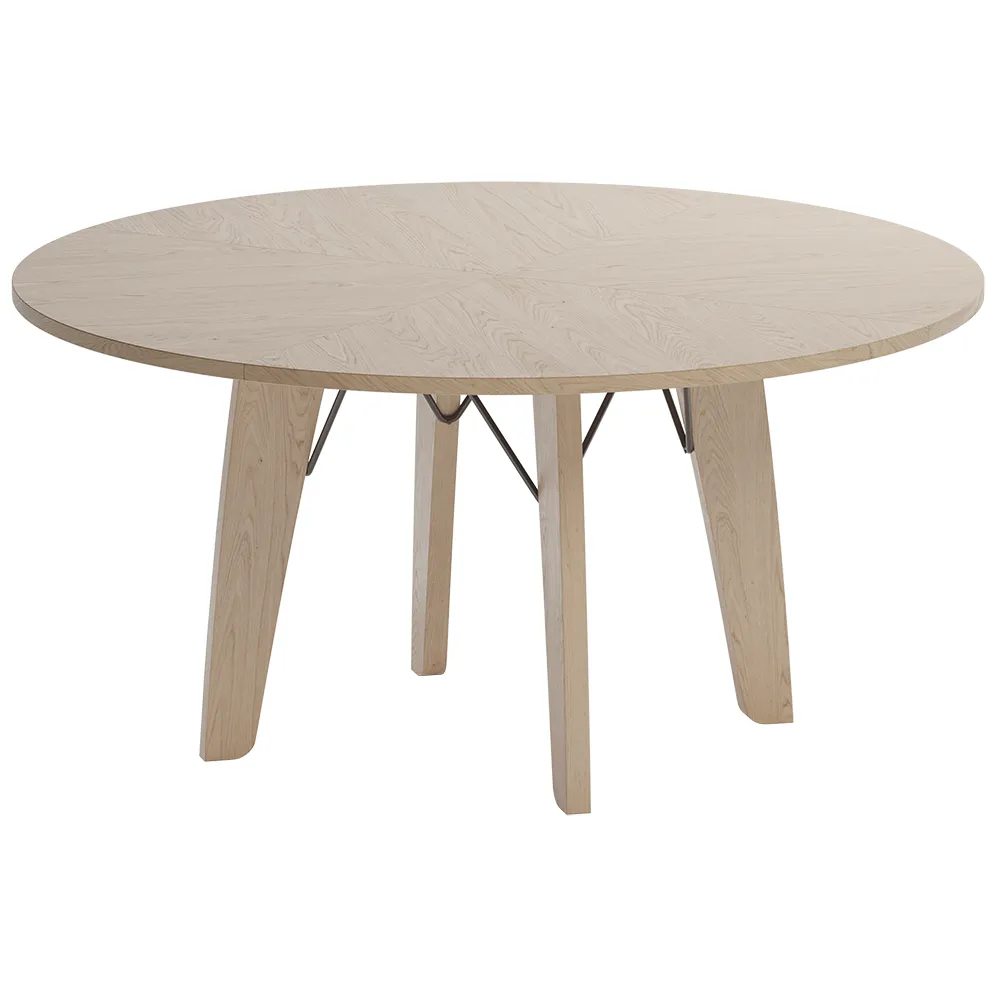 SM128 Esstisch Eiche Weiß Geölt