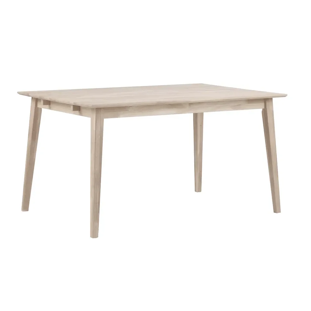 Filippa Esstisch 140x90 cm weiß pigmentierte Eiche