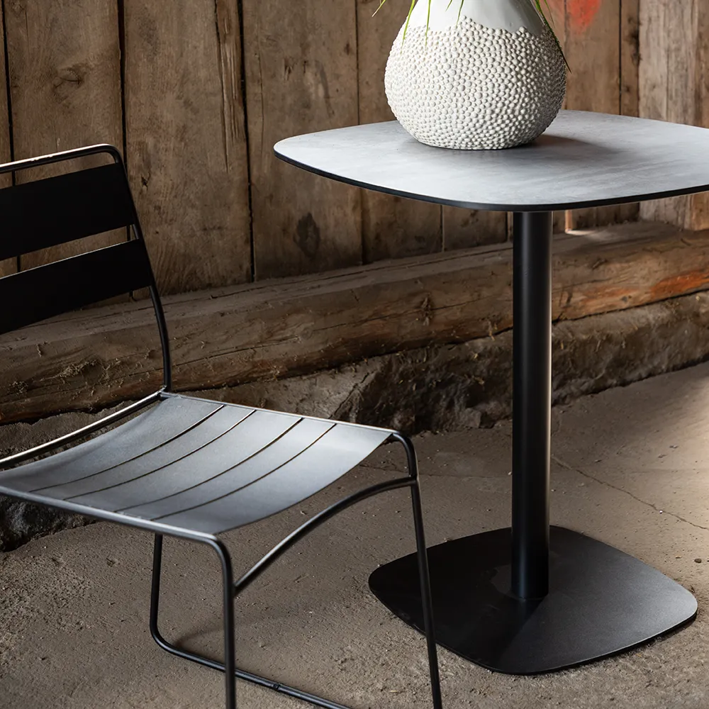 Milano Couchtisch Ø70 cm schwarz