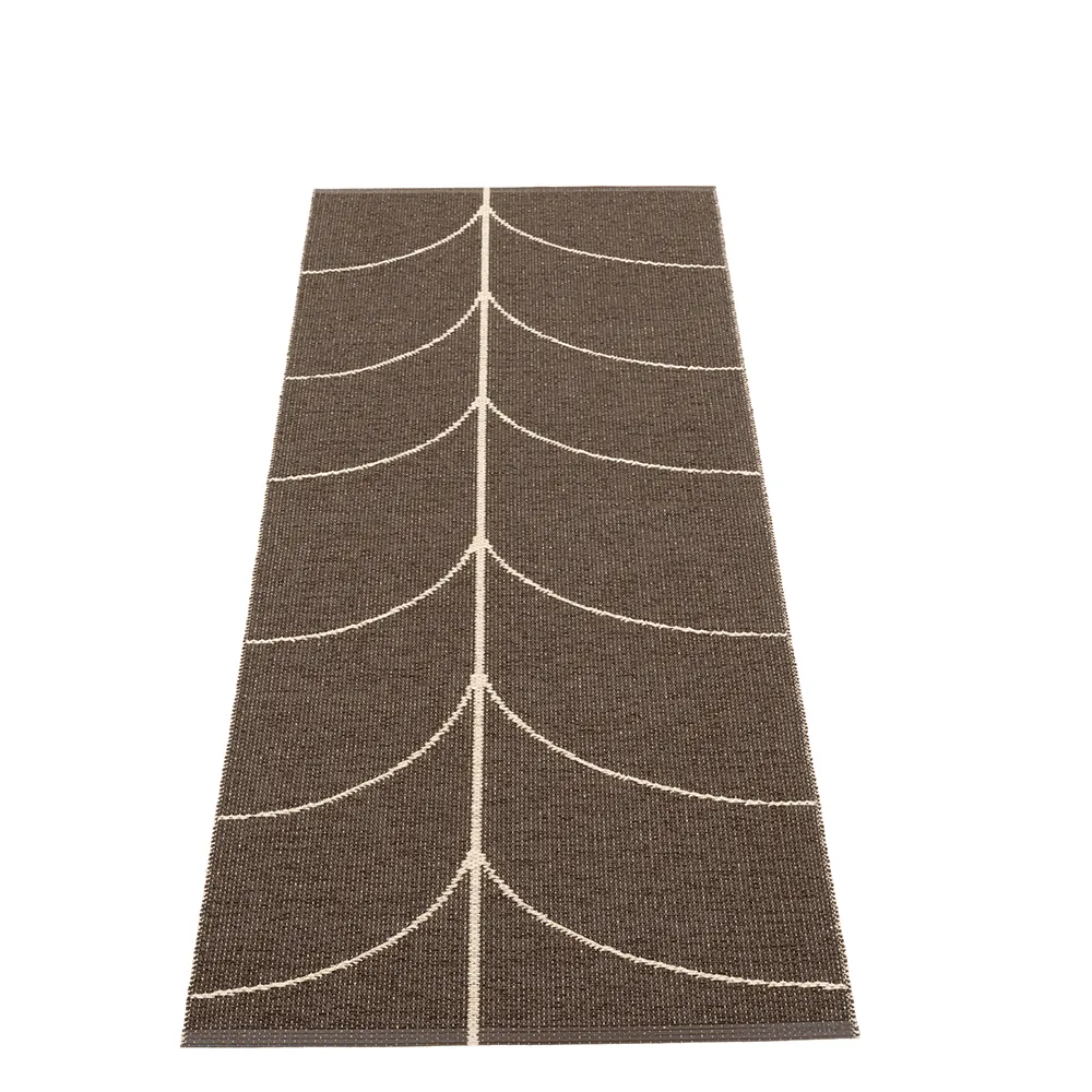 Gewebter Teppich Leif Dark Brown 70x180 cm