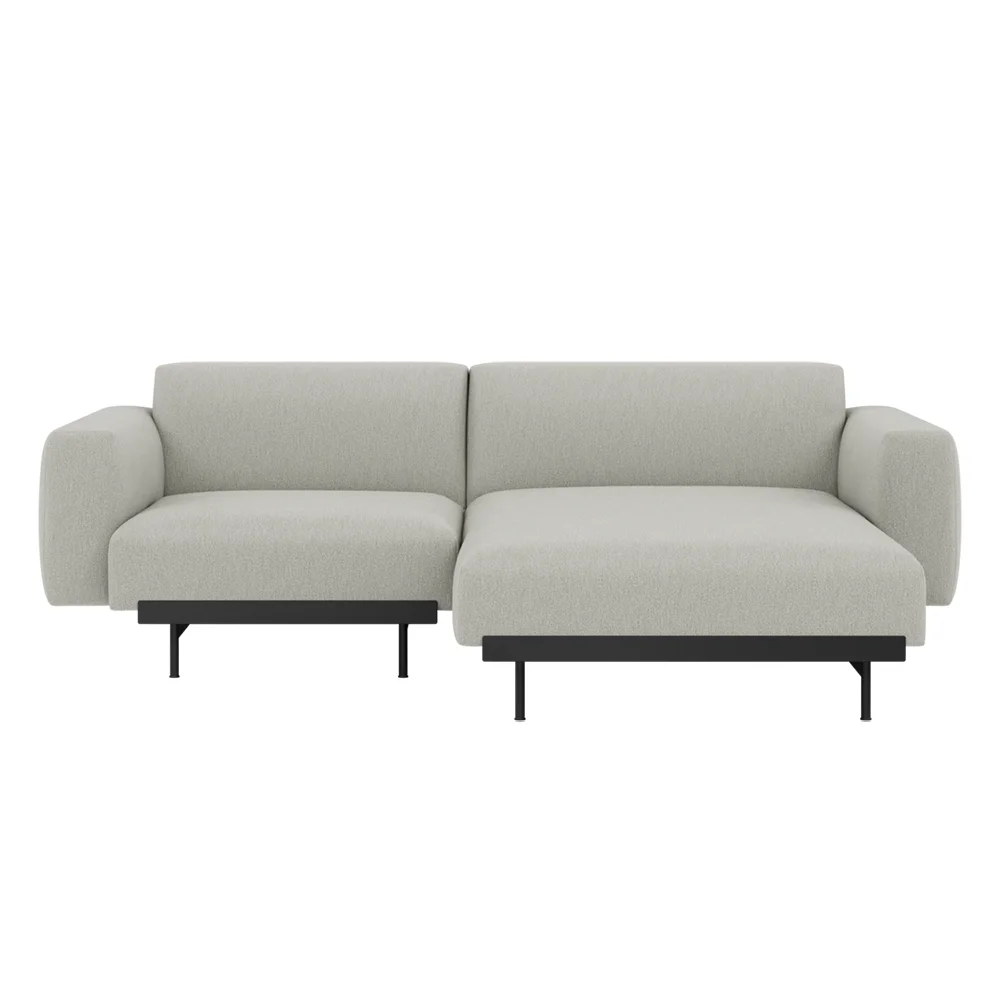 Muuto, In Situ 2-Sitzer-Modulsofa Config 4 - CLay12/Schwarz