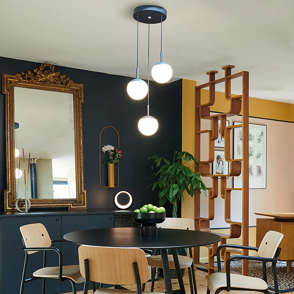 Mooon! Dreifach-Deckenleuchte Acapulco blau