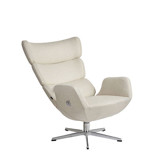 Turtle Drehsessel Stoff C Alu-Fußkreuz