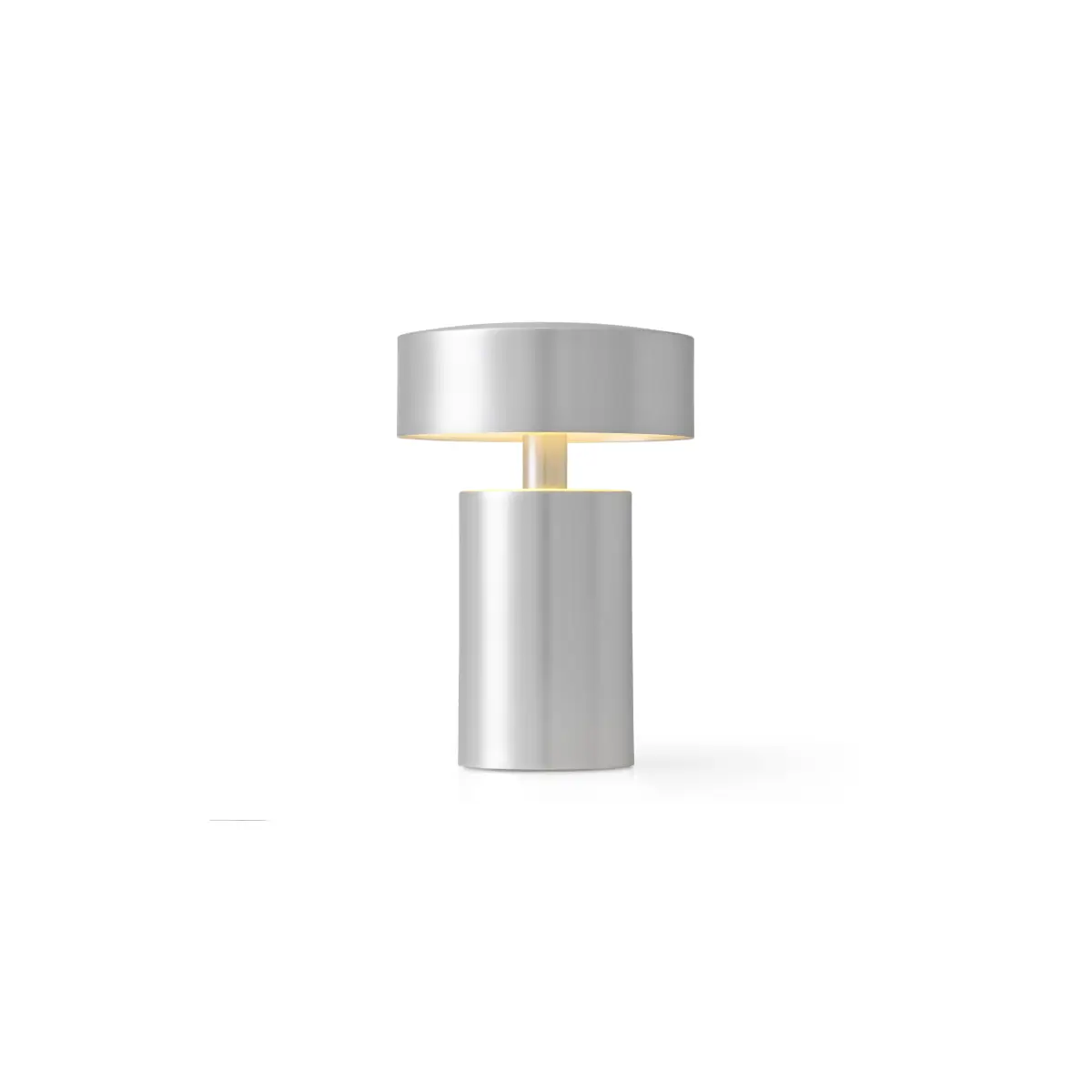 Column tragbar leuchte, aus gebürstetem Aluminium
