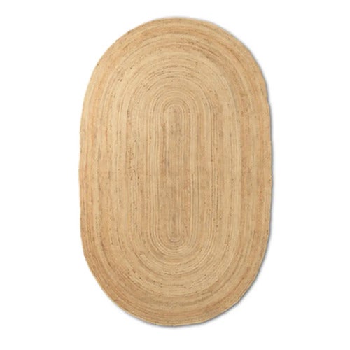 Eternal Oval Jute-Teppich – 140 x 240 cm
