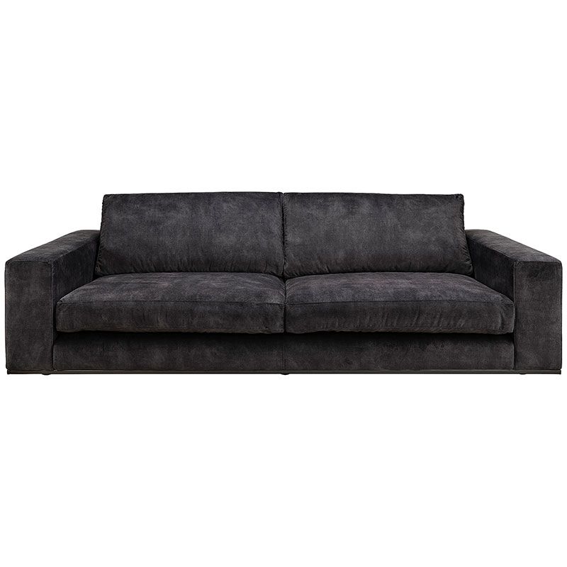 Senna 3-Sitzer-Sofa Velvet Dunkelgrau