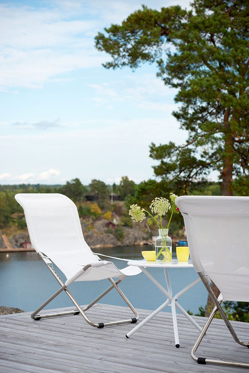 Fiesta Liegestuhl Grau Aluminium