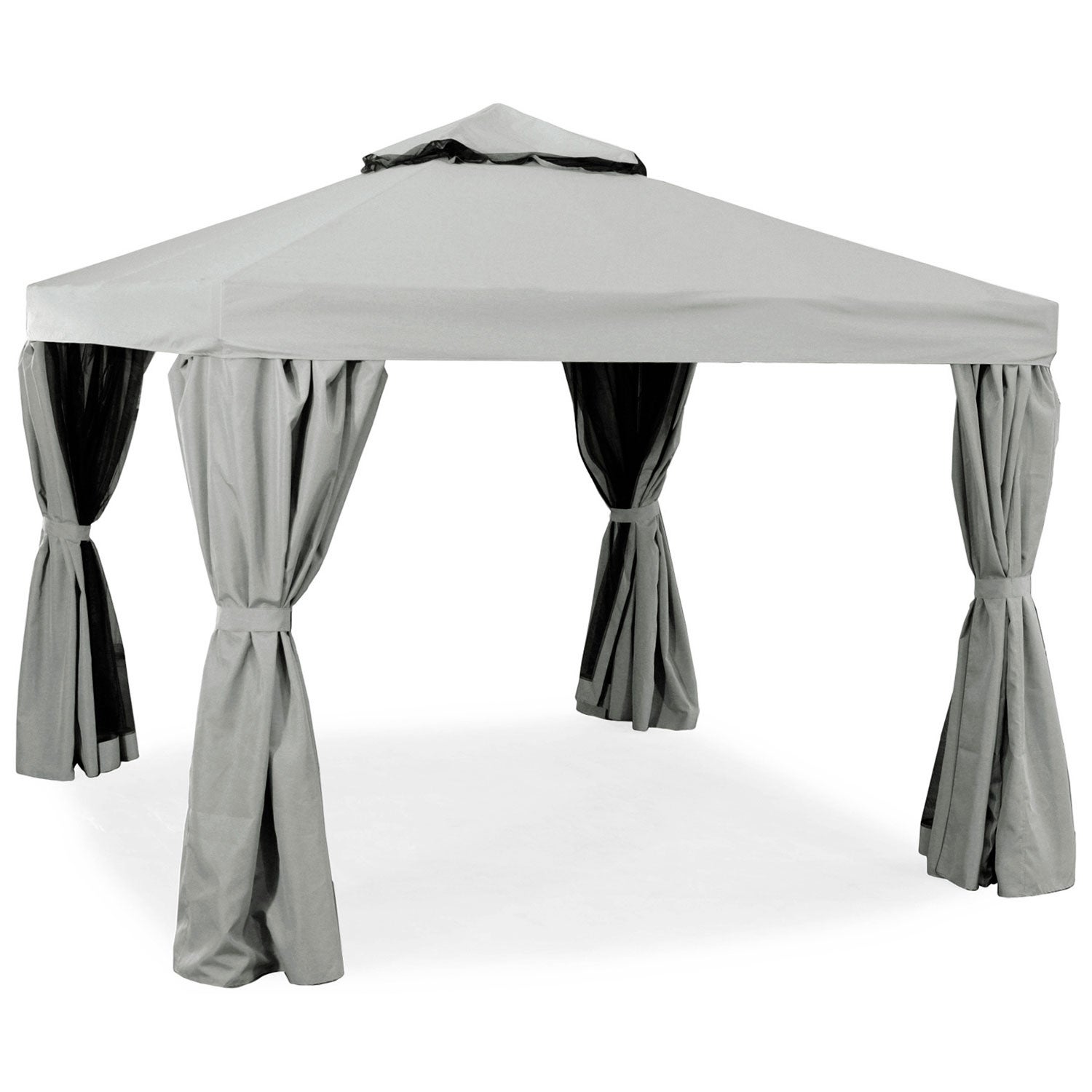 Luxor Pavillon 300x300 cm Grau Aluminium 