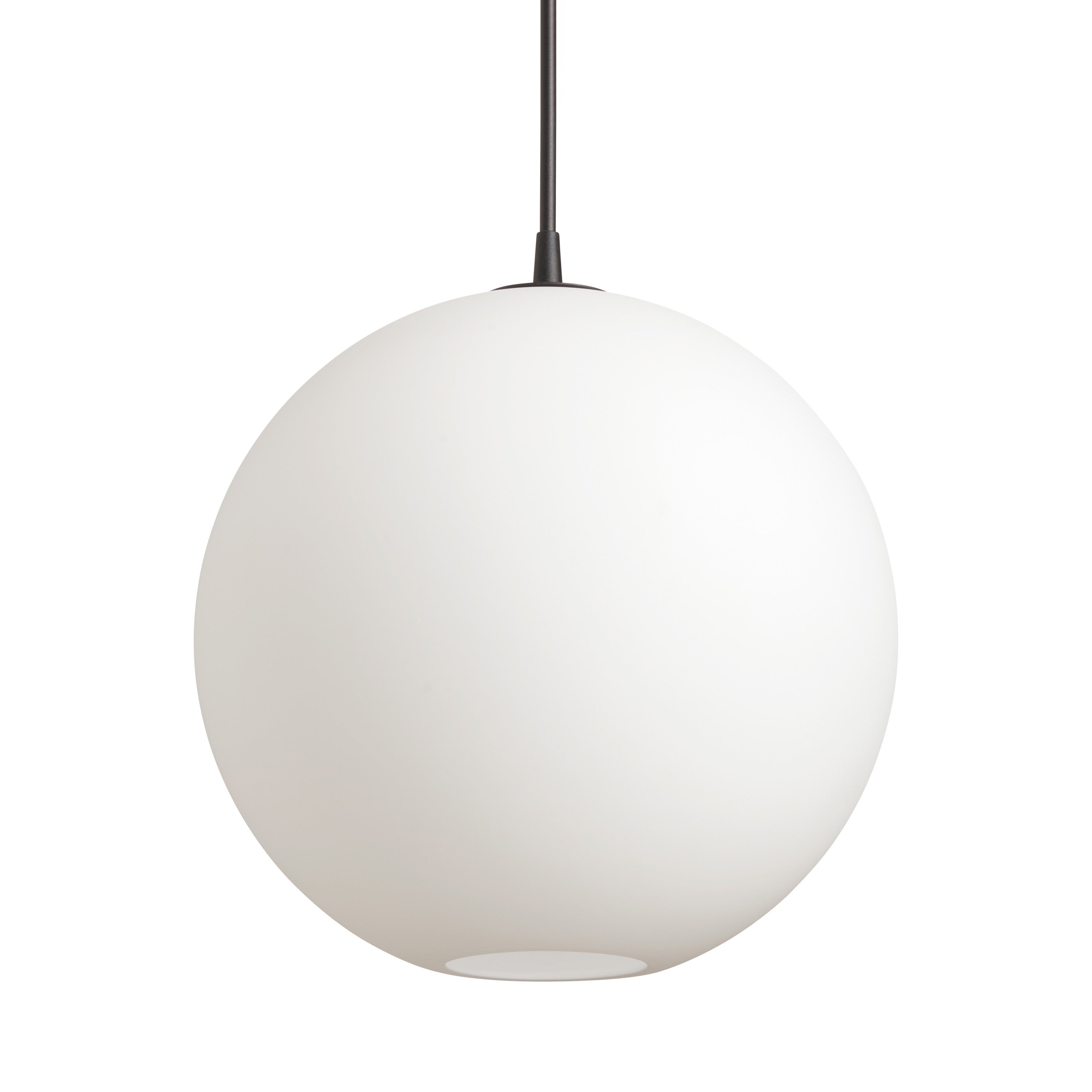 Capo Pendelleuchte D400 Schwarz Struktur/Opalglas