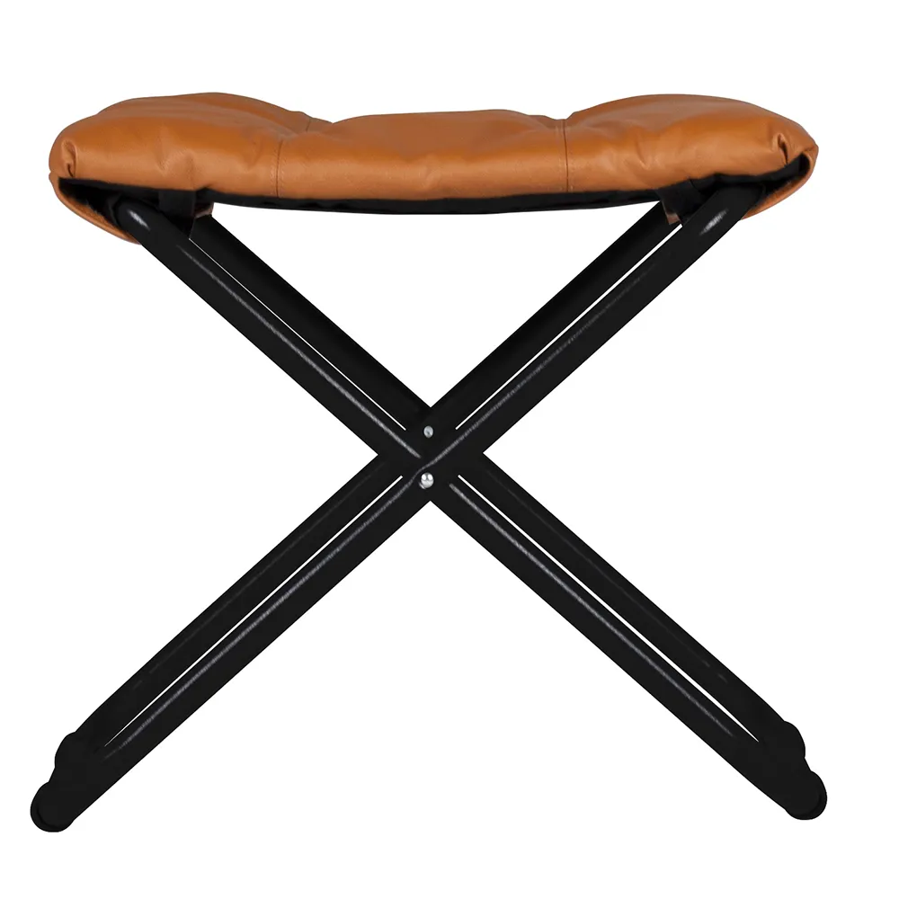 Chico Fußhocker cognac Leder