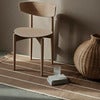 Calm Kelim Teppich 80x200 cm- Dark Sand/Off-white