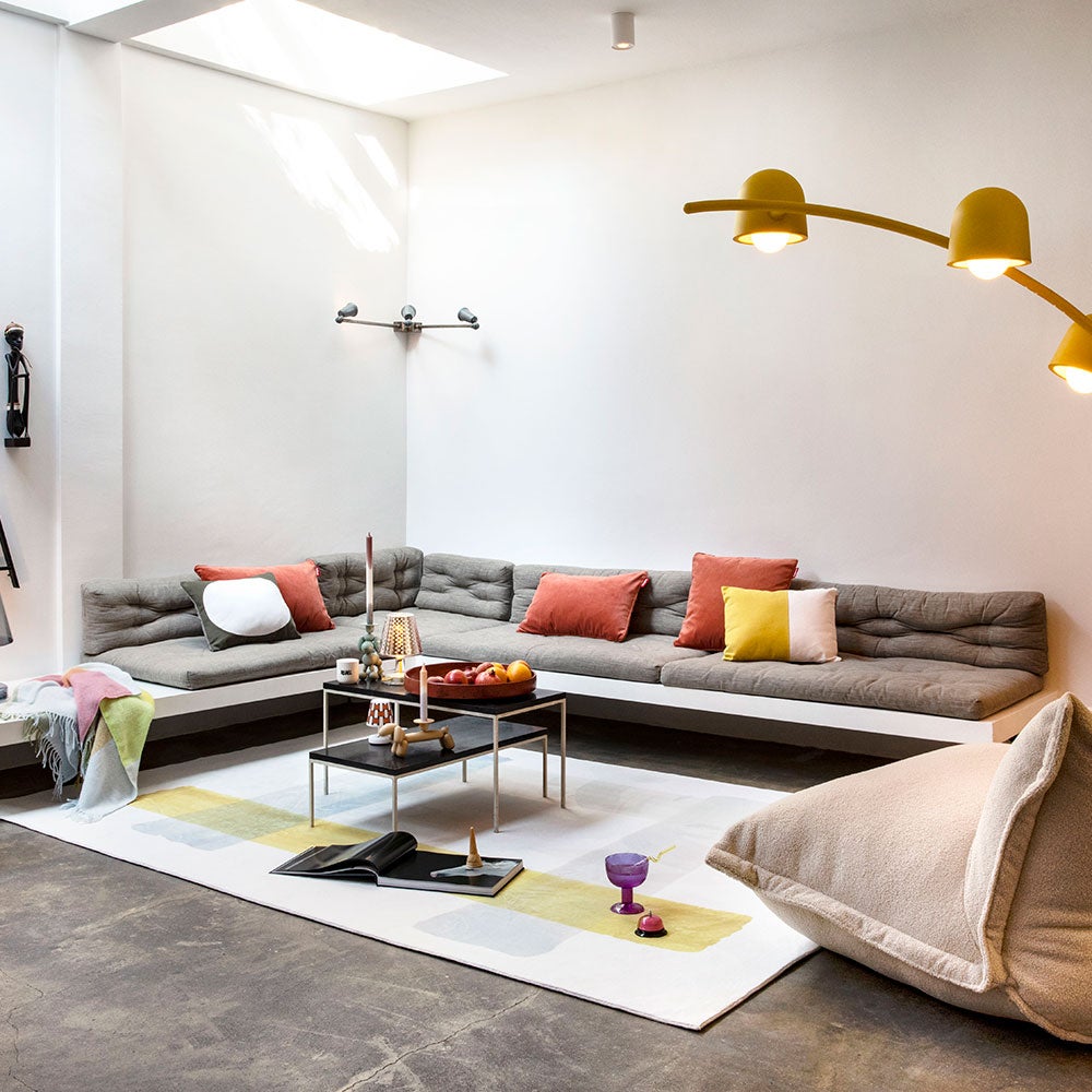 Kissen 50x50 cm velvet recycelt Rhabarber