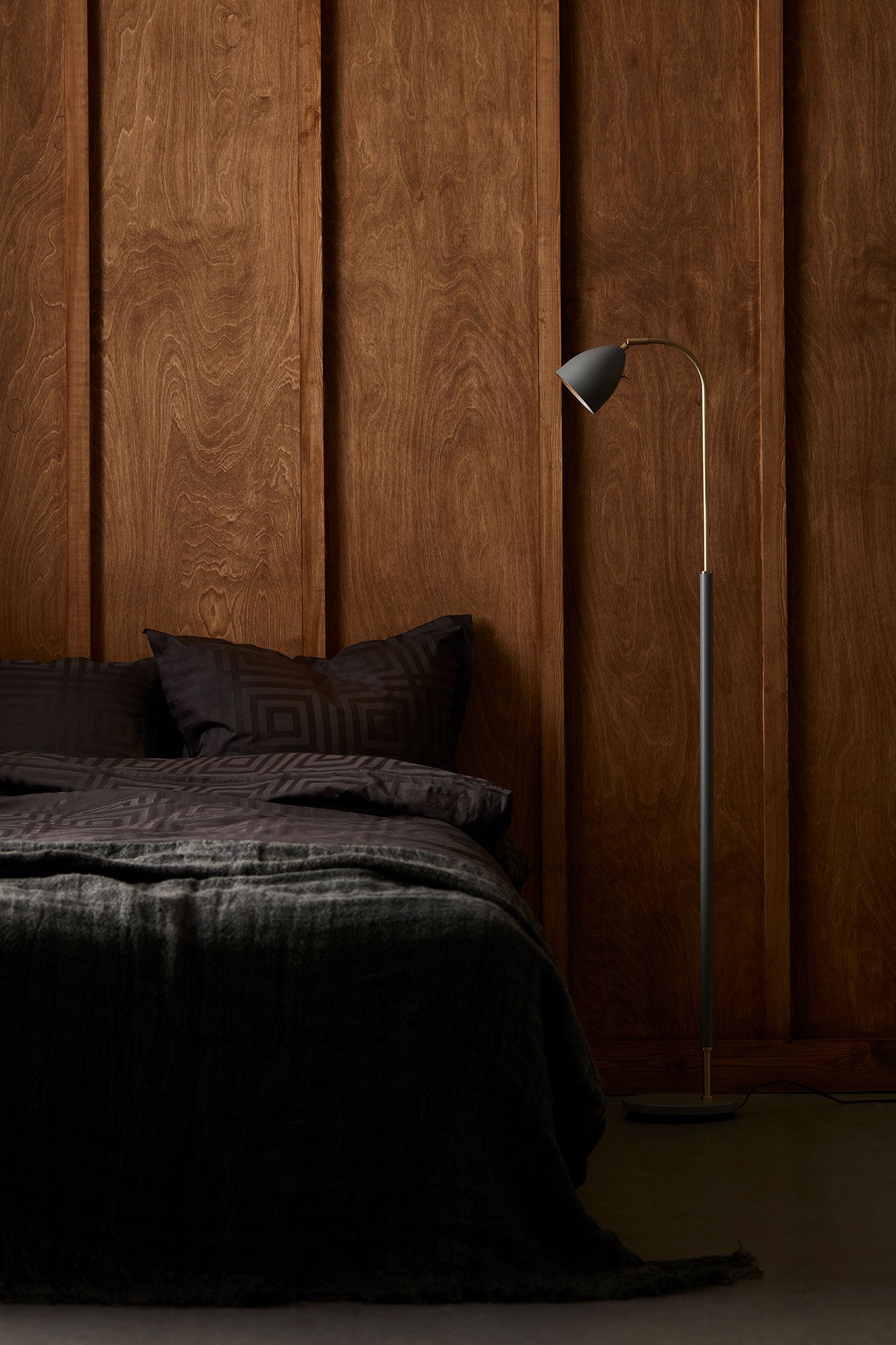 Deluxe Stehleuchte Warm Grey/Brass Mr16 Inkl Lichtquelle