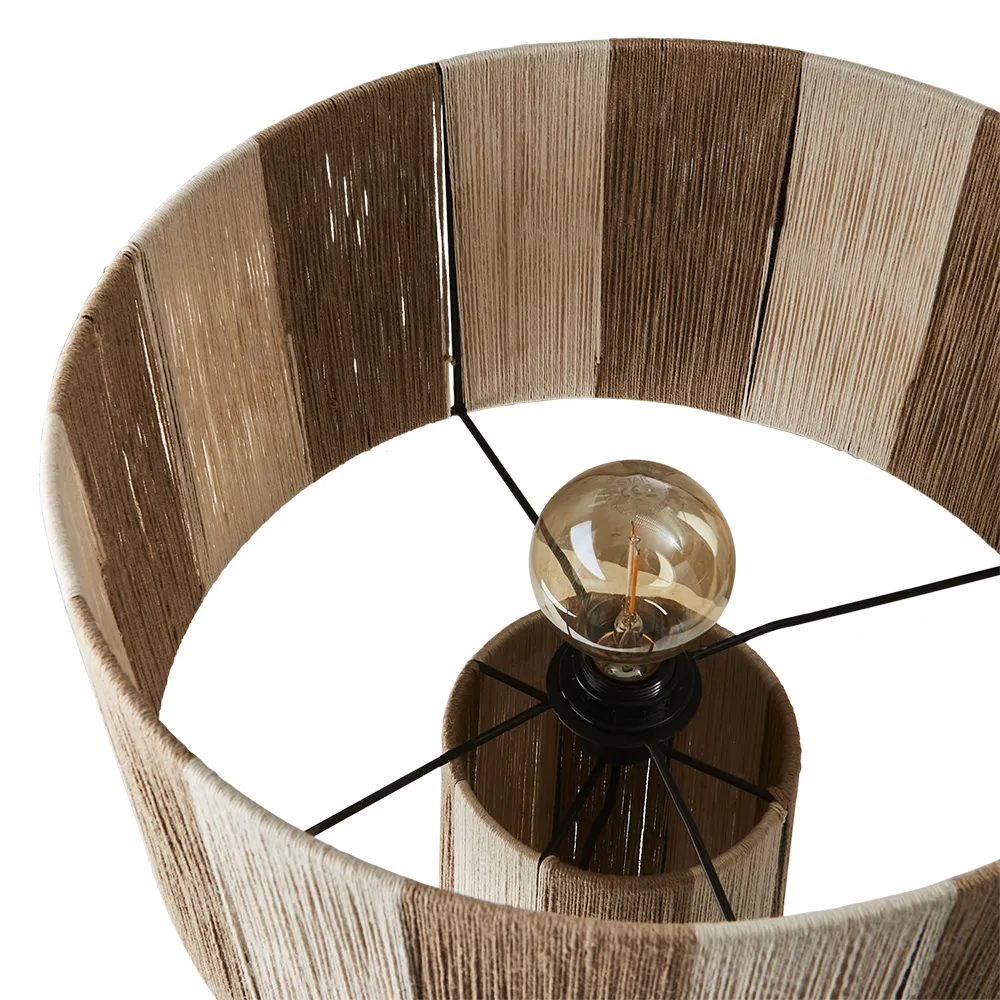  JULLAN Tischleuchte weiß/natur 72 cm