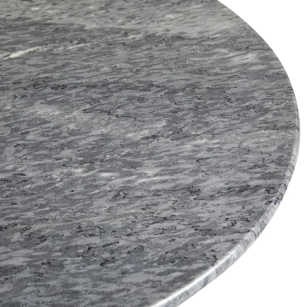 Loire-Marmortisch 60 grau/schwarz