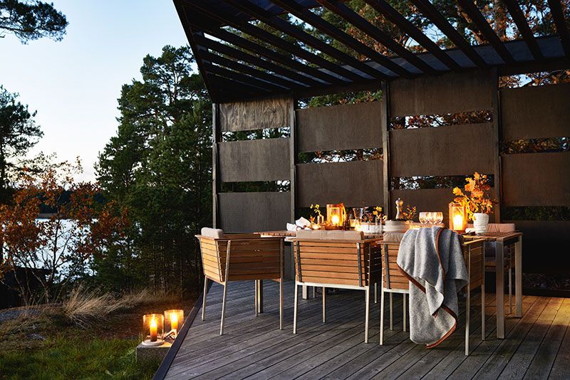 Häringe Esstisch 95X214cm Schwarz / Teak