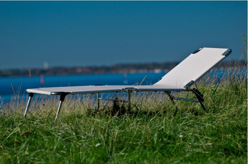 Amigo Sonnenliege orange Aluminium/Textilene