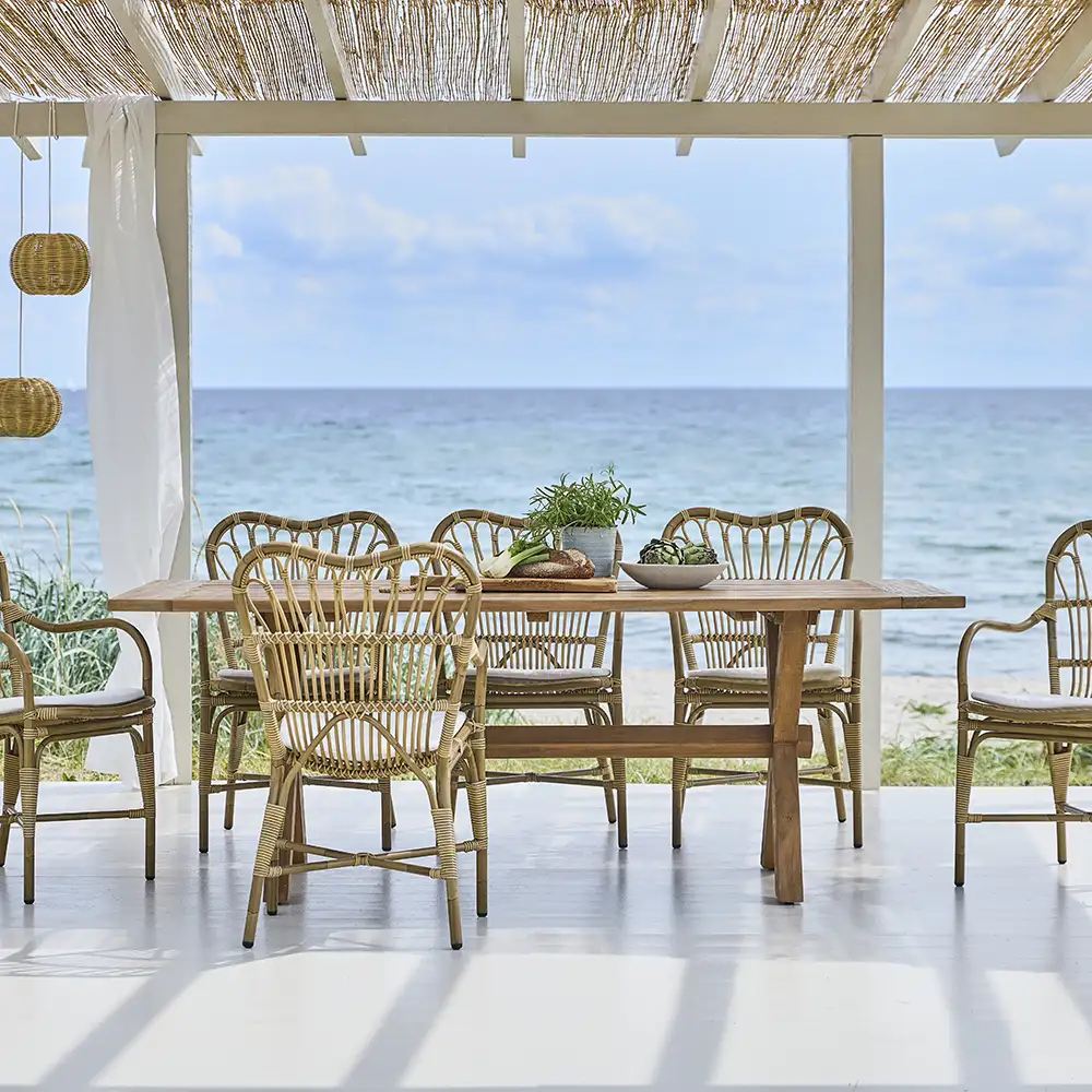 Colonial Esstisch 300x100 cm Teakholz