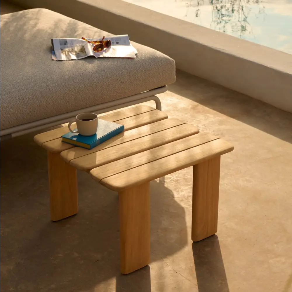 Sofatisch Teak 55x55 Assemble