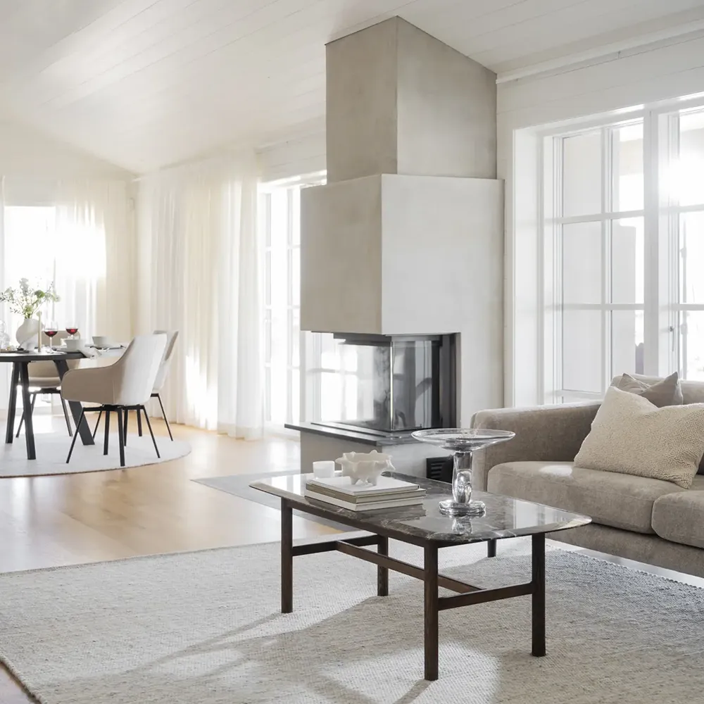 Hammond sofabord 135x62 cm brun marmor