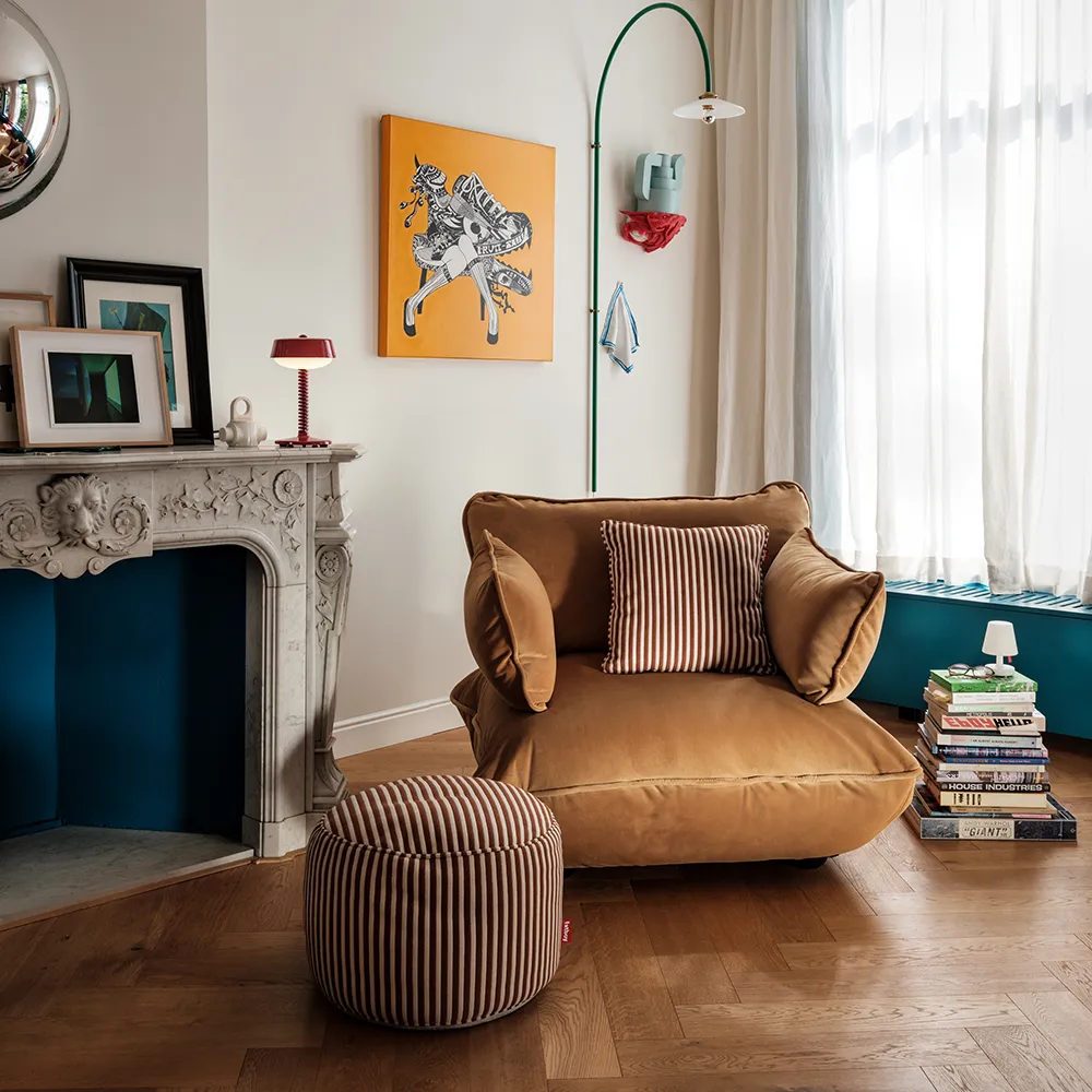 Square Kissen Terry Cognac Creme