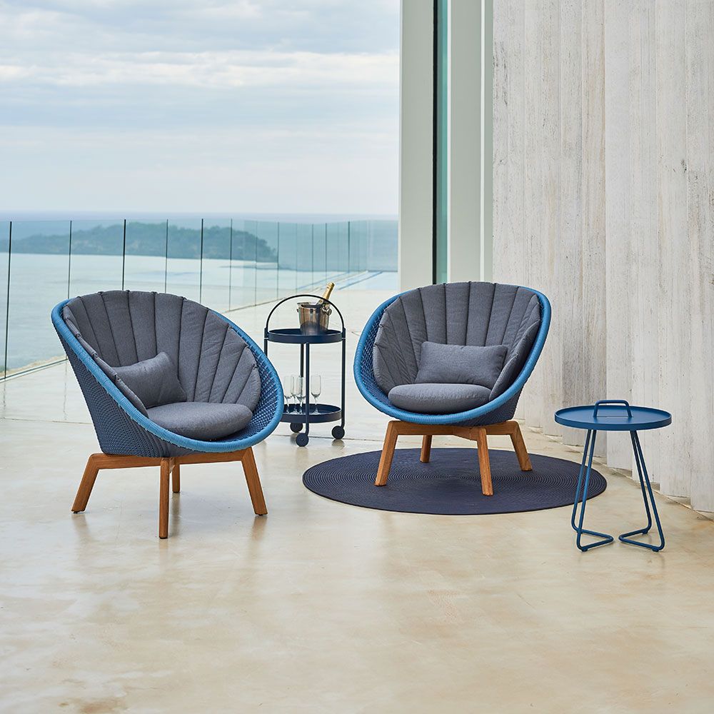 Peacock Lounge Sessel Grau