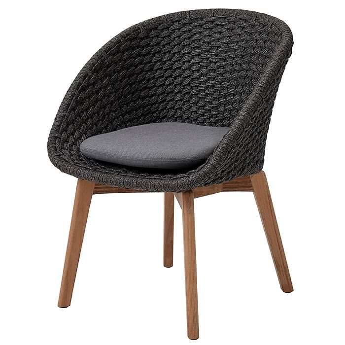 Peacock Sessel Dunkelgrau