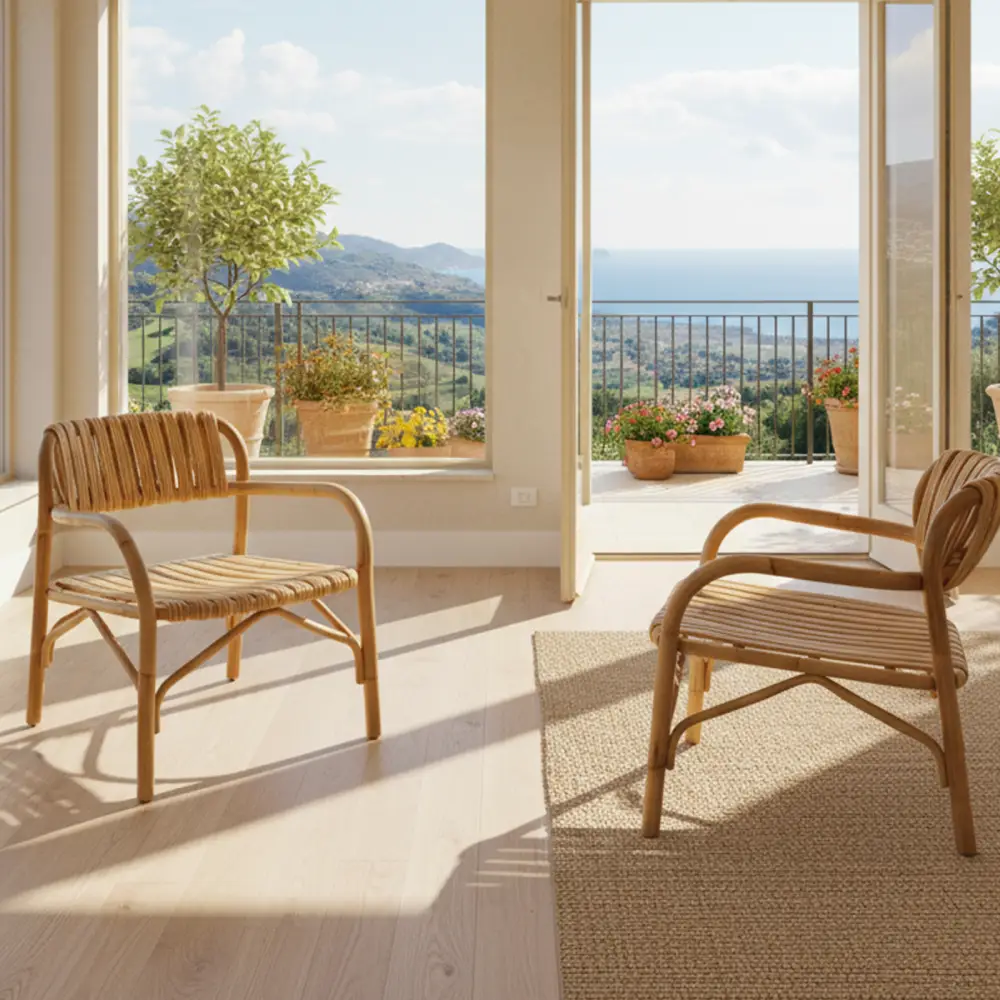 Bliss loungesessel INDOOR Halvpolerad Natural, rotting