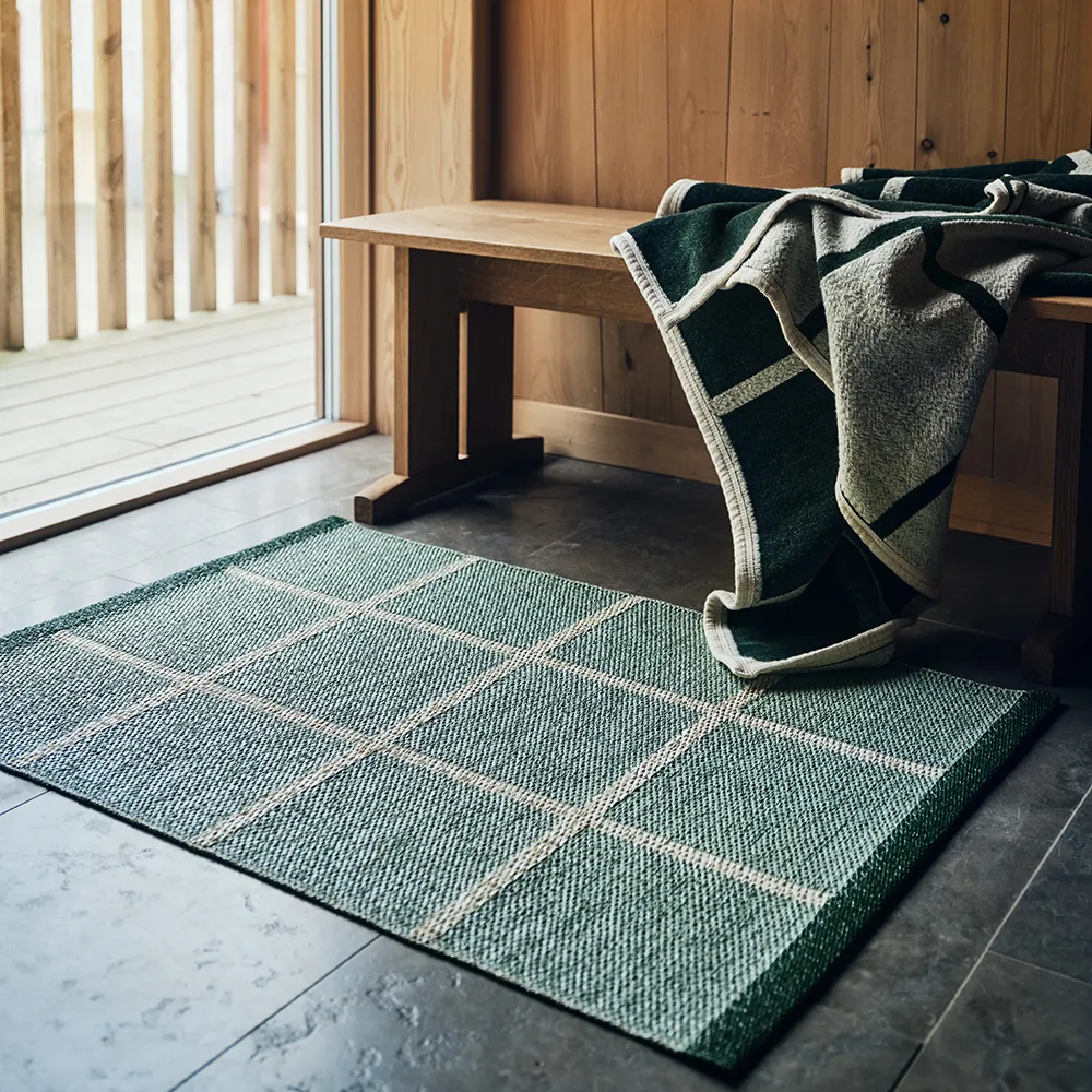 Gewebter Teppich Criss Pop Misty Mint