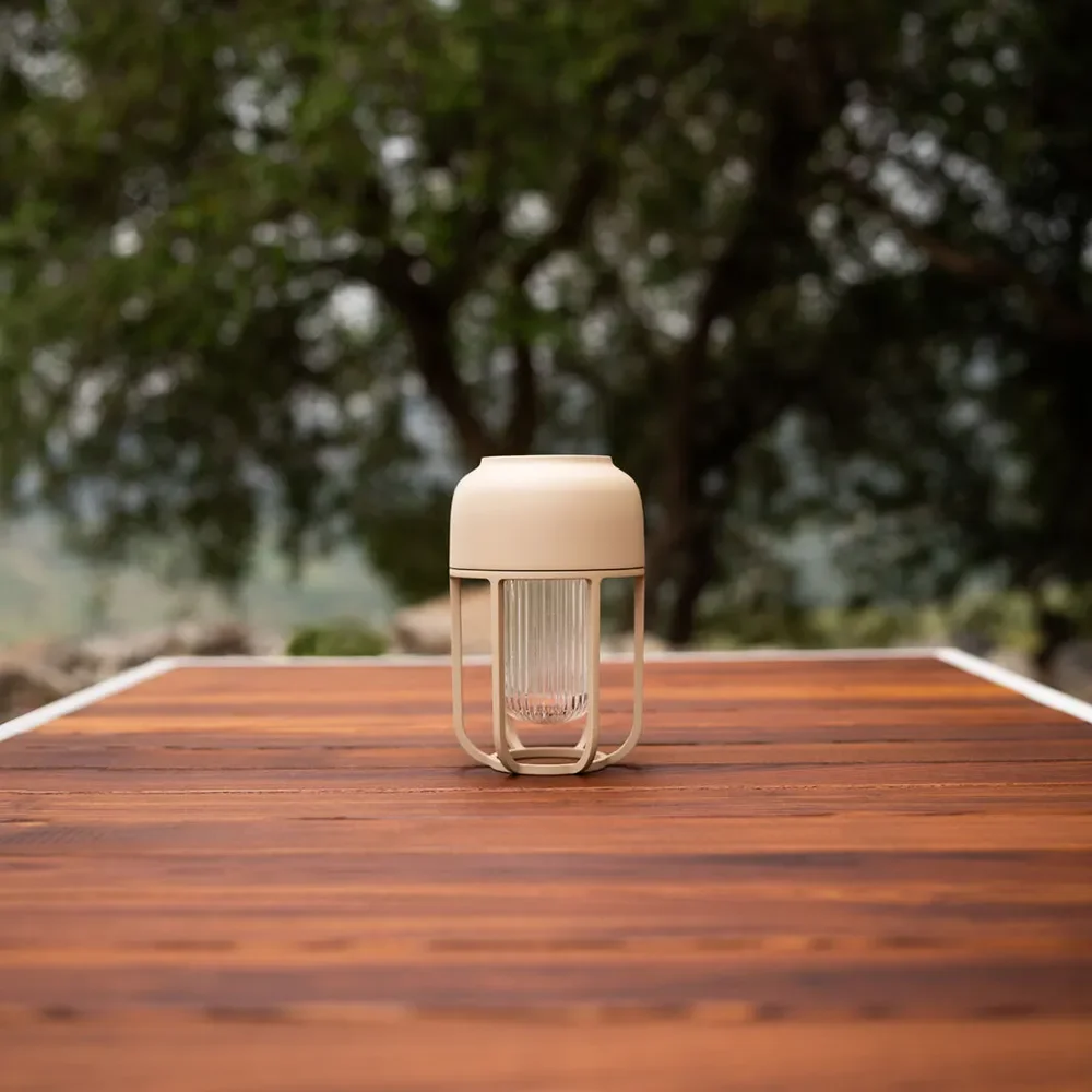 Tragbare Solarzellenlampe LIGHT No.1 Beige