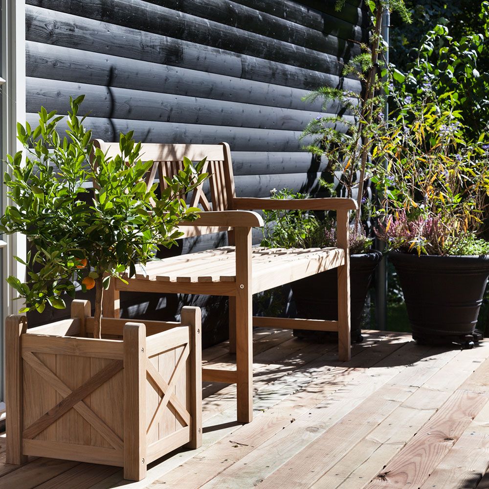 Rosenborg Bank 120 cm Teakholz