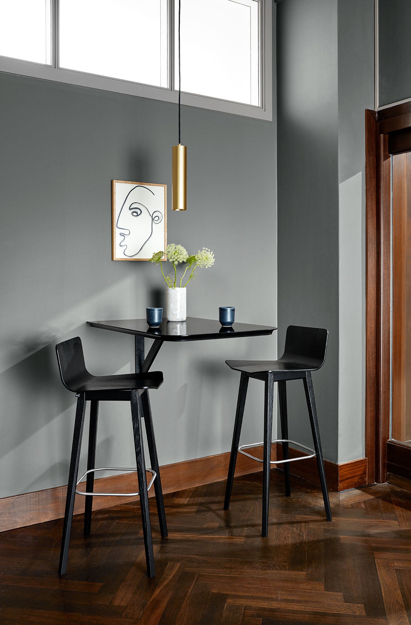 Sm808 Stuhl Eiche Lackiert Weiß Öl 41X42X83Cm 
