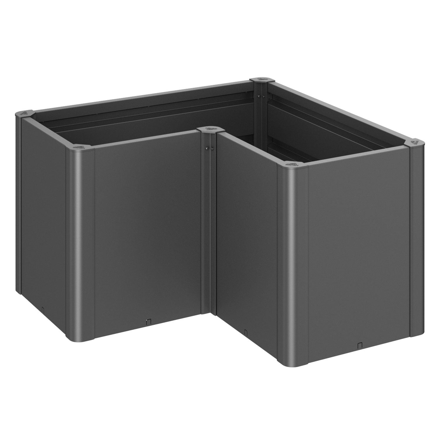 Belvedere Pflanzbeet midi Größe l100 metallic dunkelgrau Biohort