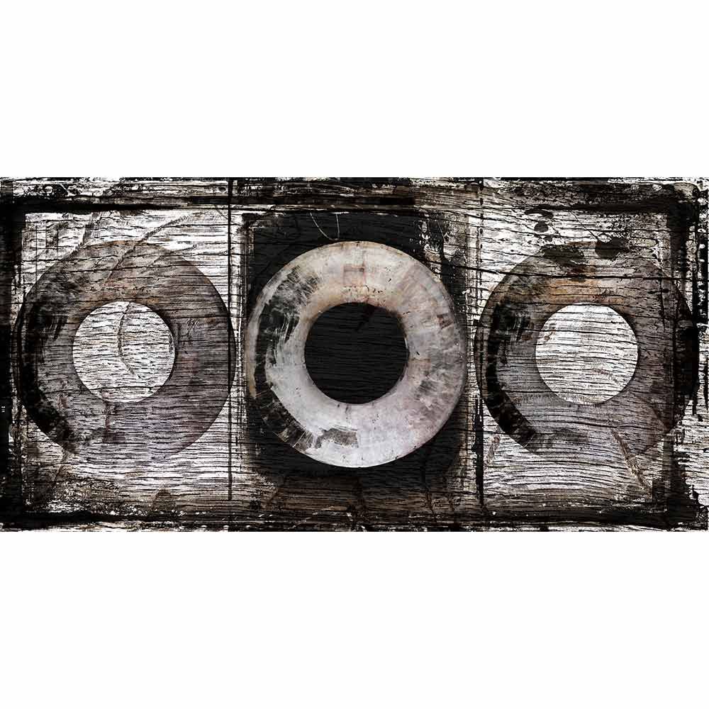 3 Kreise Braun 180X75cm