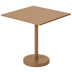 Linear Steel Bistrotisch 70x70 cm Burnt Orange