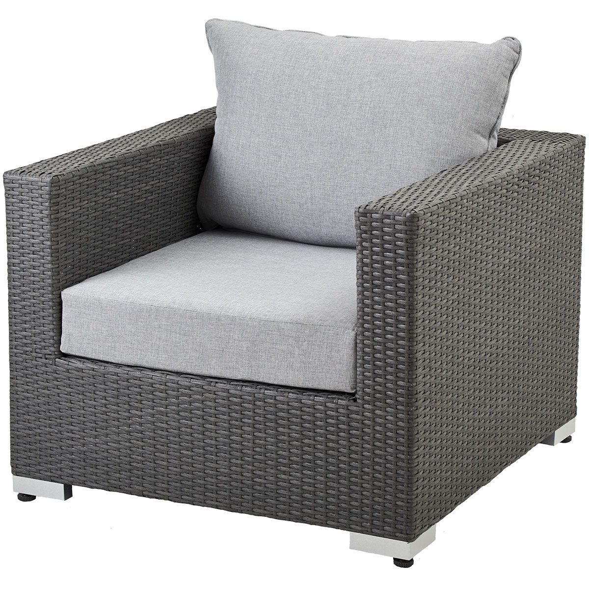 Kissen Künstliche Rattan Sofa Grau
