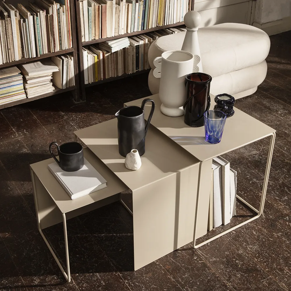 Cluster Tische – 3er-Set - Cashmere