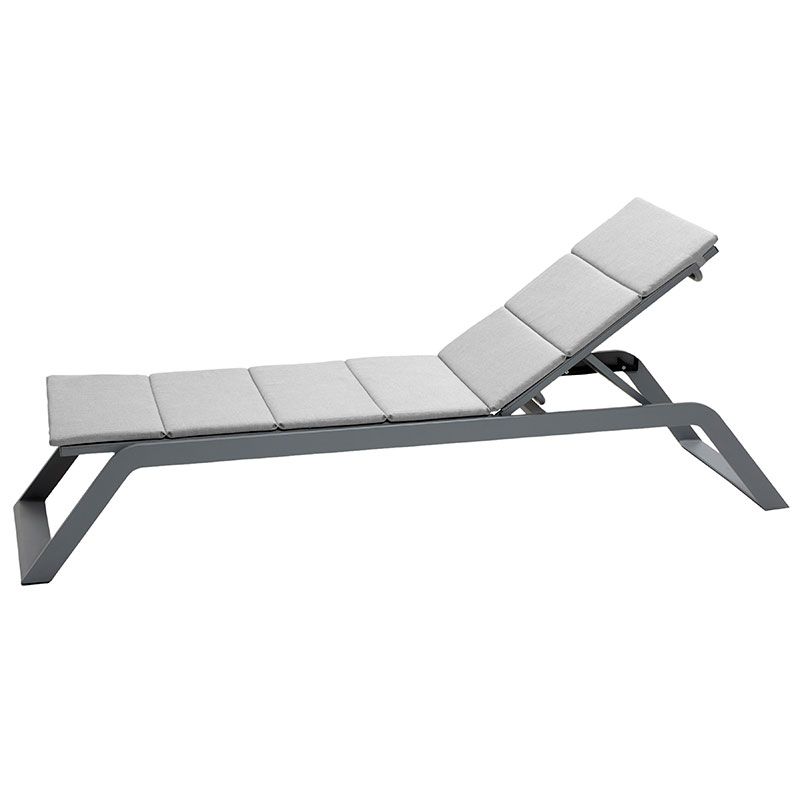 Siesta Sonnenliege Hellgrau